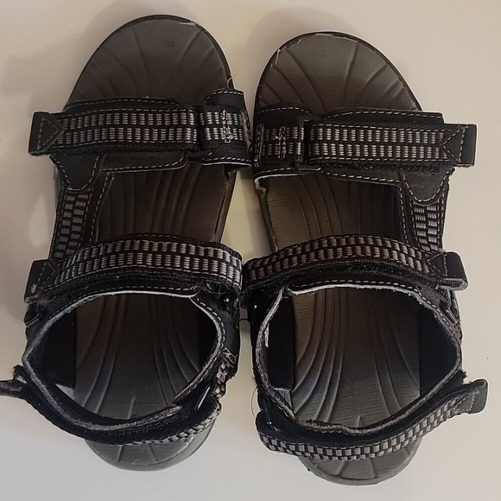 Boy's Sonoma Sandals Gray with Black Strap, Size 13 Med, Great Condition